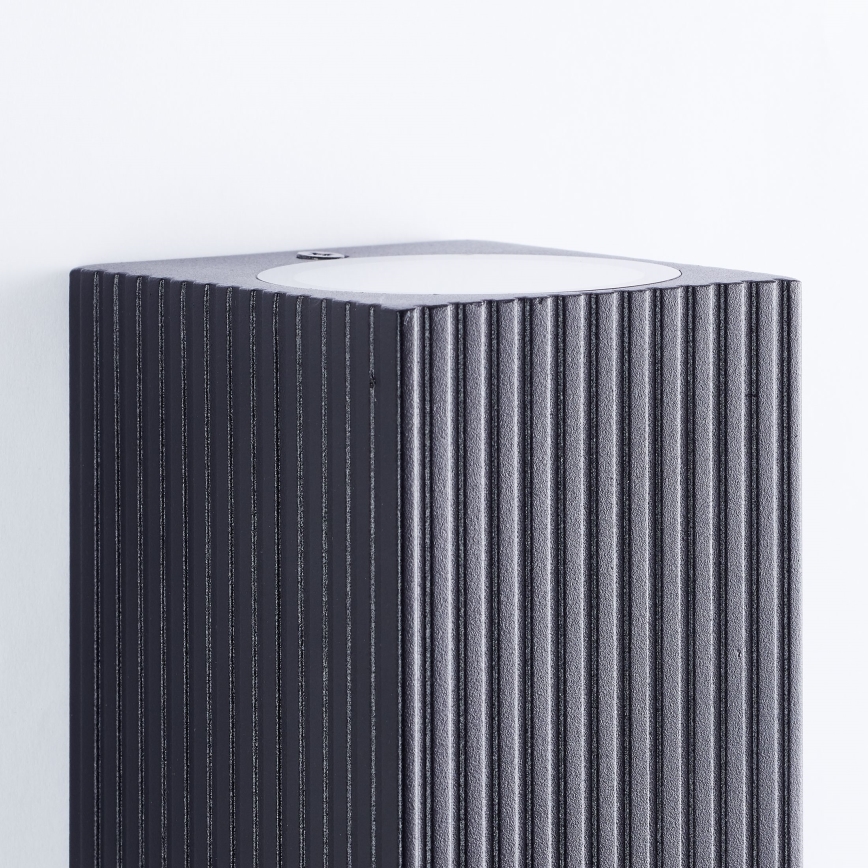 Brilliant - Applique murale extérieure JELANI 2xGU10/10W/230V IP44 noir