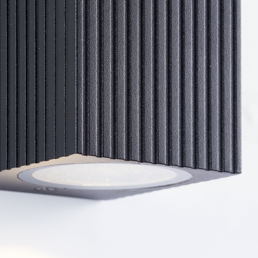 Brilliant - Applique murale extérieure JELANI 2xGU10/10W/230V IP44 noir
