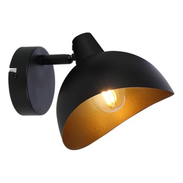 Brilliant - Applique murale spot LAYTON 1xE14/25W/230V noir/doré