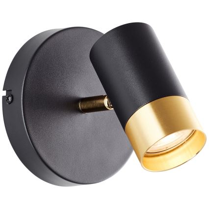 Brilliant - Applique murale spot LED VIGOLO 1xGU10/5W/230V noir/doré