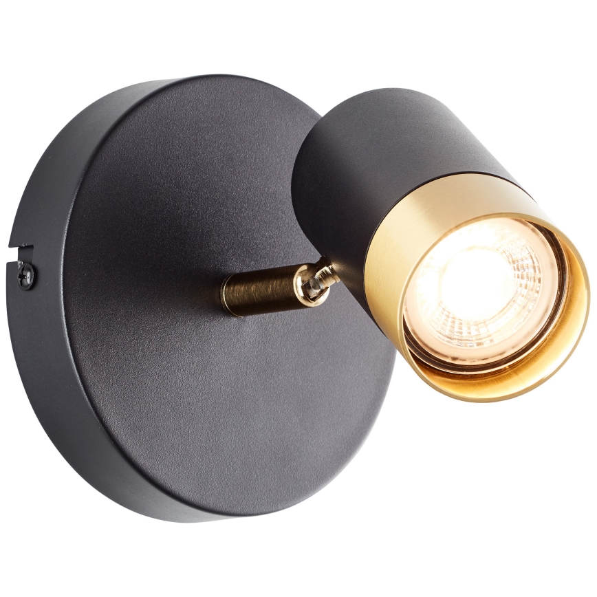Brilliant - Applique murale spot LED VIGOLO 1xGU10/5W/230V noir/doré