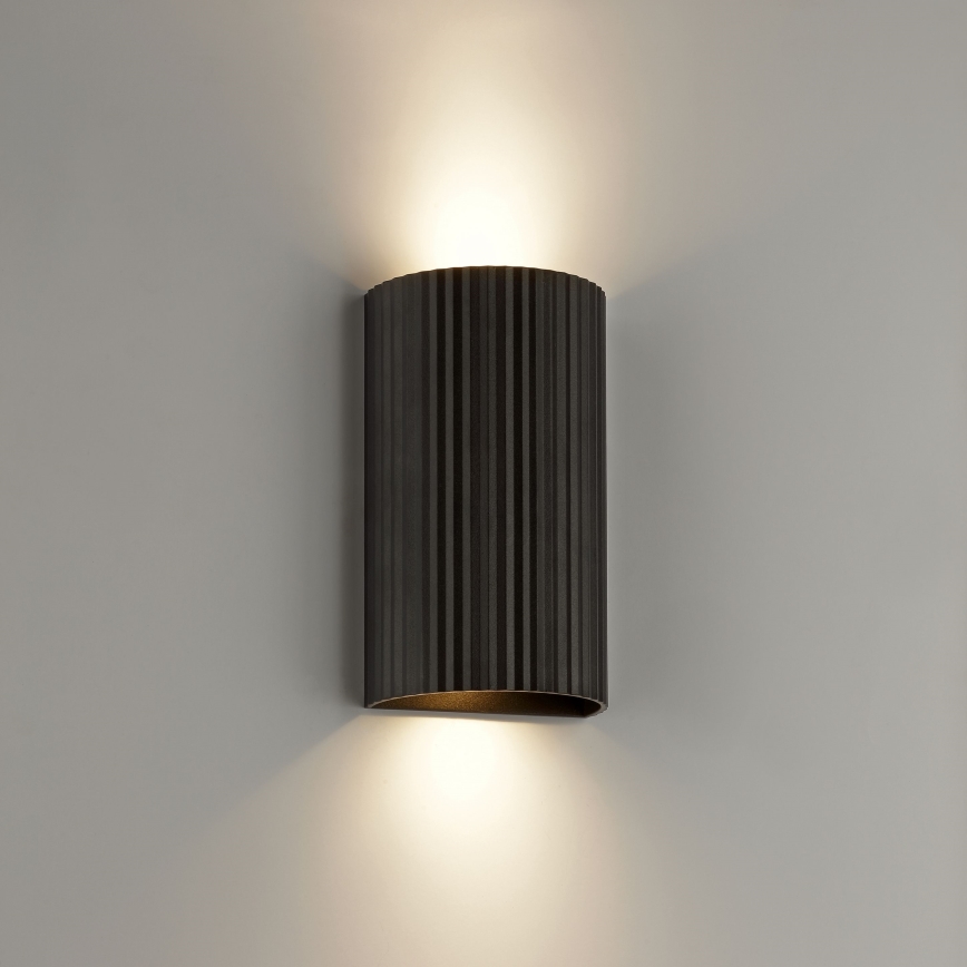 Brilliant - Applique UNDULA 2xGU10/10W/230V nero