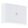 Brilliant - Aufladbare LED-Outdoor-Wandleuchte mit Sensor XINO LED/3W/5V IP44 weiß