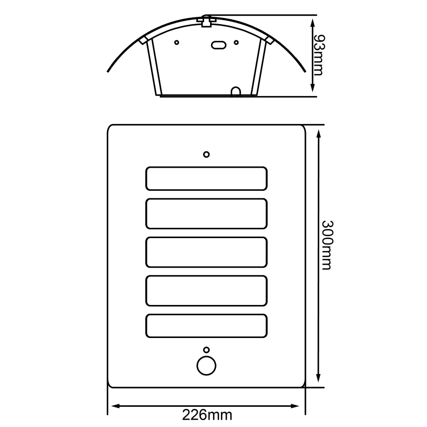 Brilliant - Außenwandleuchte mit Bewegungs- und Dämmerungssensor TODD 1xE27/60W/230V IP44 anthrazit