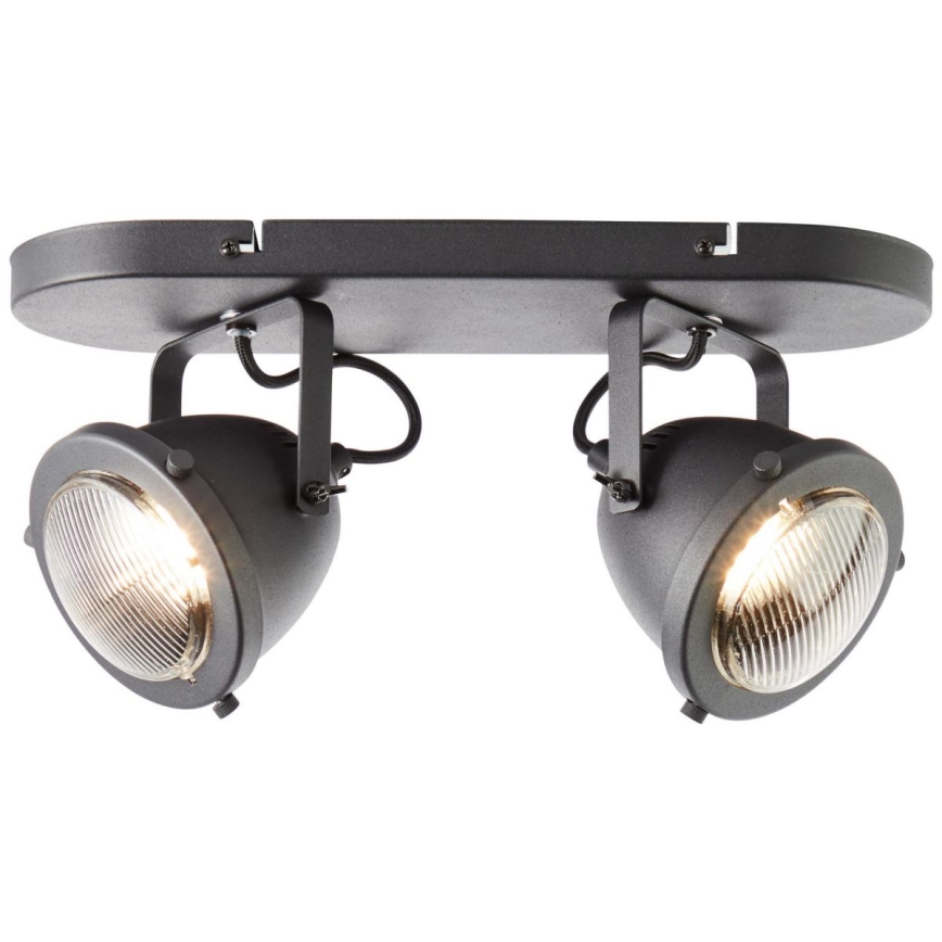 Brilliant - Deckenspot CARMEN 2xGU10/5W/230V schwarz