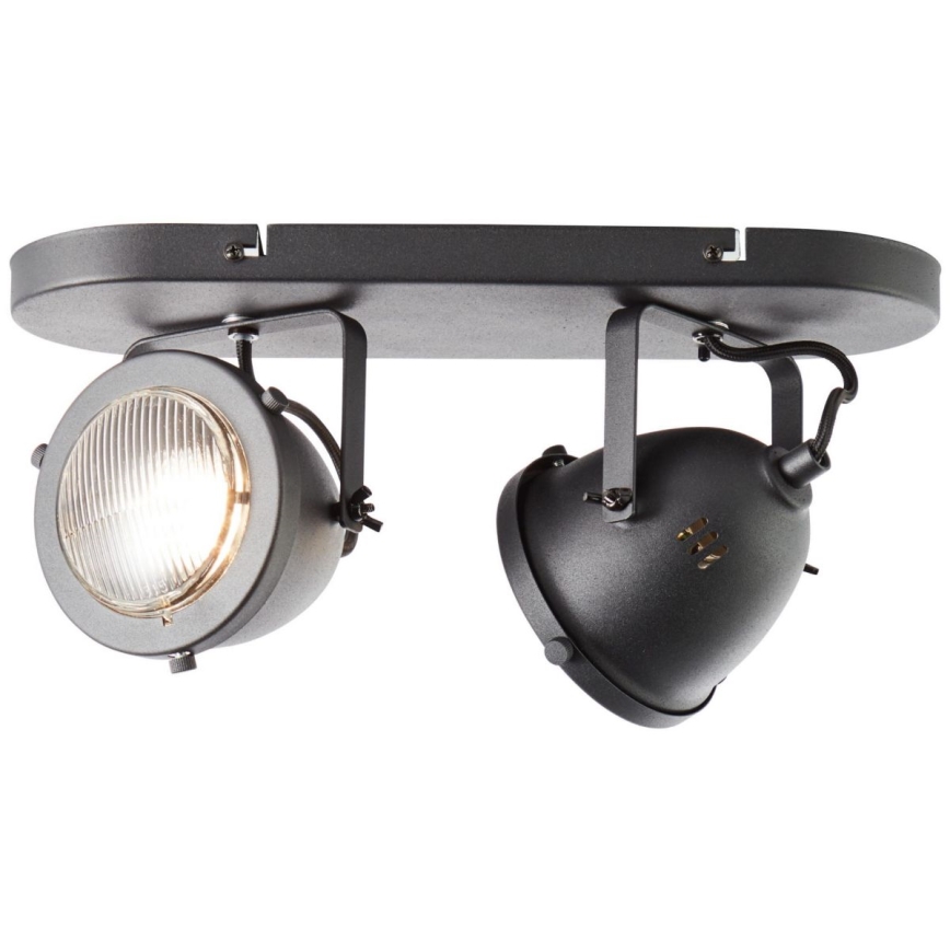 Brilliant - Deckenspot CARMEN 2xGU10/5W/230V schwarz