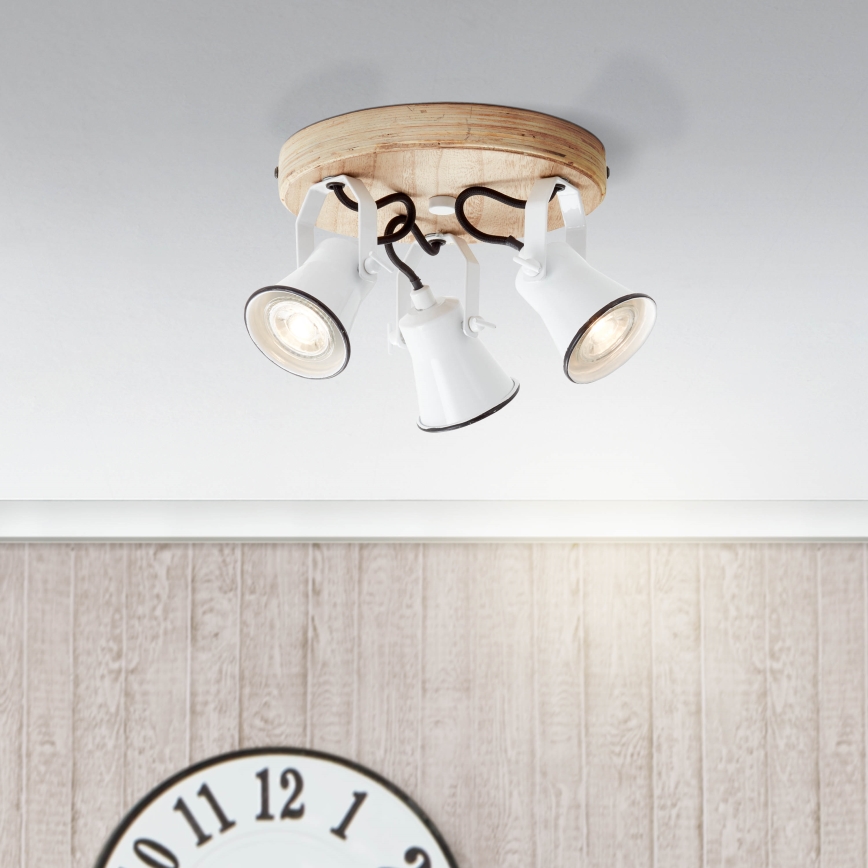 Brilliant - Deckenstrahler SEED 3xGU10/5W/230V weiß/beige