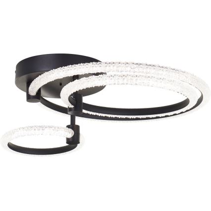 Brilliant - dimmbare LED-Deckenleuchte AYDIN LED/34W/230V 3000-6500K schwarz + Fernbedienung