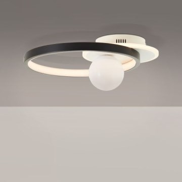 Brilliant - Dimmbare LED-Deckenleuchte ATLANTA LED/24W/230V schwarz/weiß