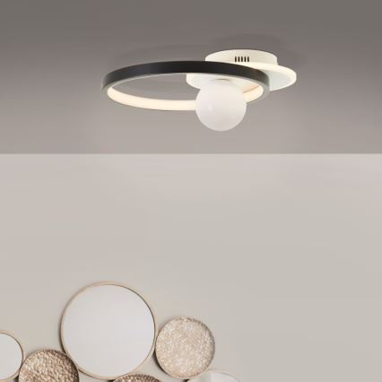 Brilliant - Dimmbare LED-Deckenleuchte ATLANTA LED/24W/230V schwarz/weiß