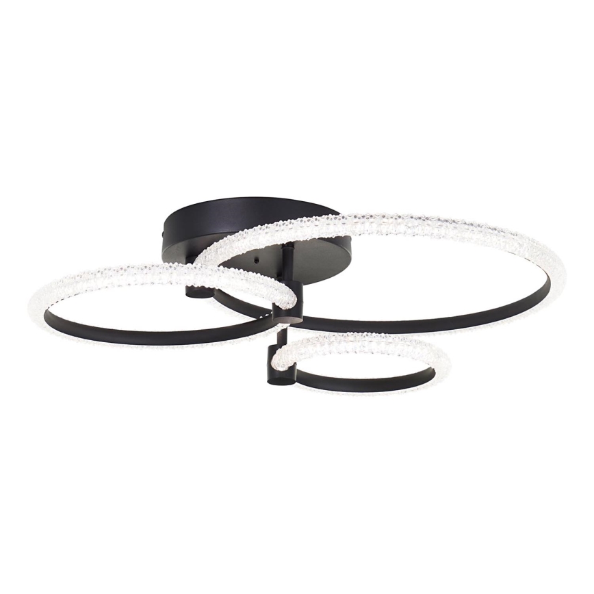 Brilliant - dimmbare LED-Deckenleuchte AYDIN LED/34W/230V 3000-6500K schwarz + Fernbedienung