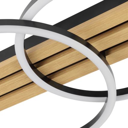 Brilliant - Dimmbare LED-Deckenleuchte CALMA LED/21W/230V schwarz