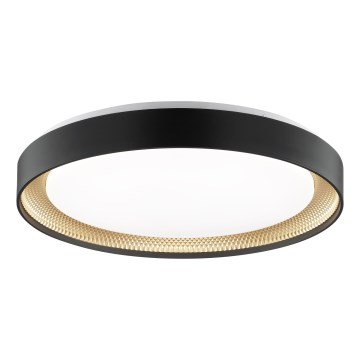 Brilliant - dimmbare LED-Deckenleuchte WALDO LED/36 W/230 V 3000–6500 K Ø 48,5 cm schwarz/gold + Fernbedienung