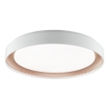 Brilliant - Dimmbare LED-Deckenleuchte WALDO LED/36W/230V 3000-6500K Ø 48,5 cm weiß/roségold + Fernbedienung