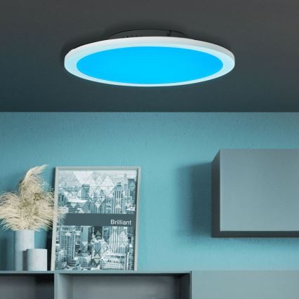 Brilliant - Dimmbare LED-RGBW-Deckenleuchte ABIE LED/24W/230V 2700-6500K + Fernbedienung
