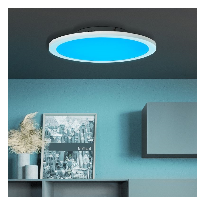 Brilliant - Dimmbare LED-RGBW-Deckenleuchte ABIE LED/24W/230V 2700-6500K + Fernbedienung