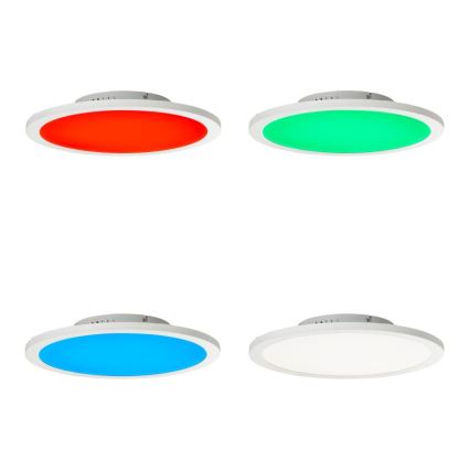 Brilliant - Dimmbare LED-RGBW-Deckenleuchte ABIE LED/24W/230V 2700-6500K + Fernbedienung