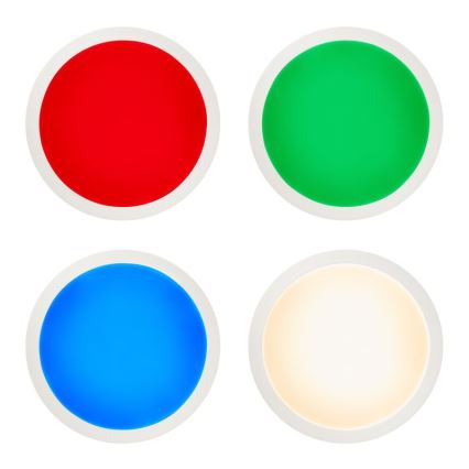 Brilliant - Dimmbare LED-RGBW-Deckenleuchte ABIE LED/24W/230V 2700-6500K + Fernbedienung