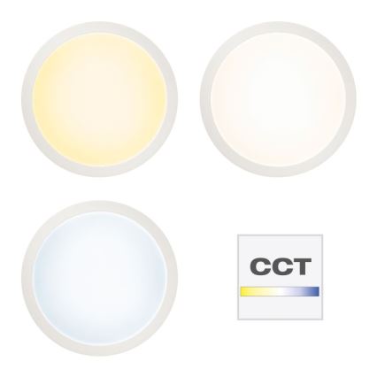 Brilliant - Dimmbare LED-RGBW-Deckenleuchte ABIE LED/24W/230V 2700-6500K + Fernbedienung