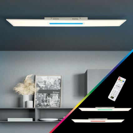 Brilliant - Dimmbare LED-RGBW-Deckenleuchte ODELLA LED/37W/230V 2700-6500K + Fernbedienung