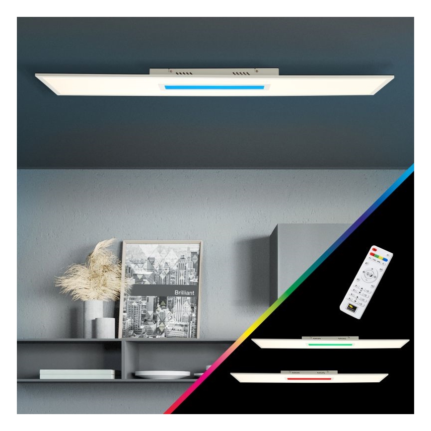 Brilliant - Dimmbare LED-RGBW-Deckenleuchte ODELLA LED/37W/230V 2700-6500K + Fernbedienung