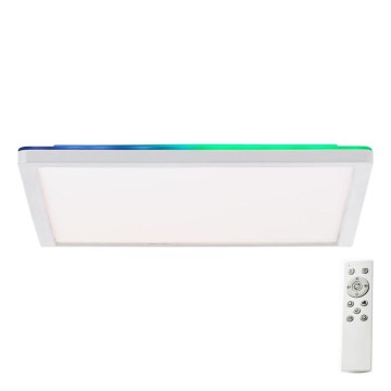 Brilliant - Dimmbare LED-RGBW-Deckenleuchte SALTERY LED/20W/230V 3000-6500K + Fernbedienung