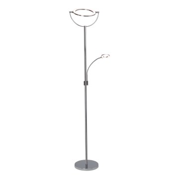 Brilliant - dimmbare LED Stehleuchte DEMIAN 2xLED/12W/230V glänzendes Chrom
