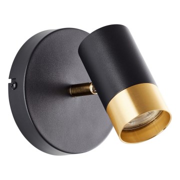 Brilliant - Faretto da parete a LED VIGOLO 1xGU10/5W/230V nero/oro