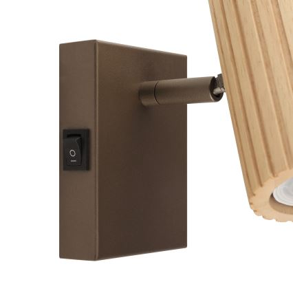 Brilliant - Faretto da parete LAKEWOOD 1xGU10/10W/230V marrone