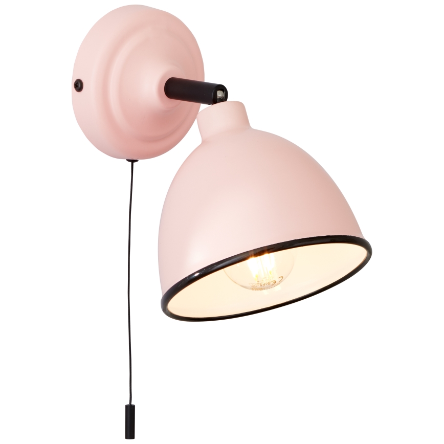 Brilliant - Faretto da parete TELIO 1xE14/28W/230V rosa