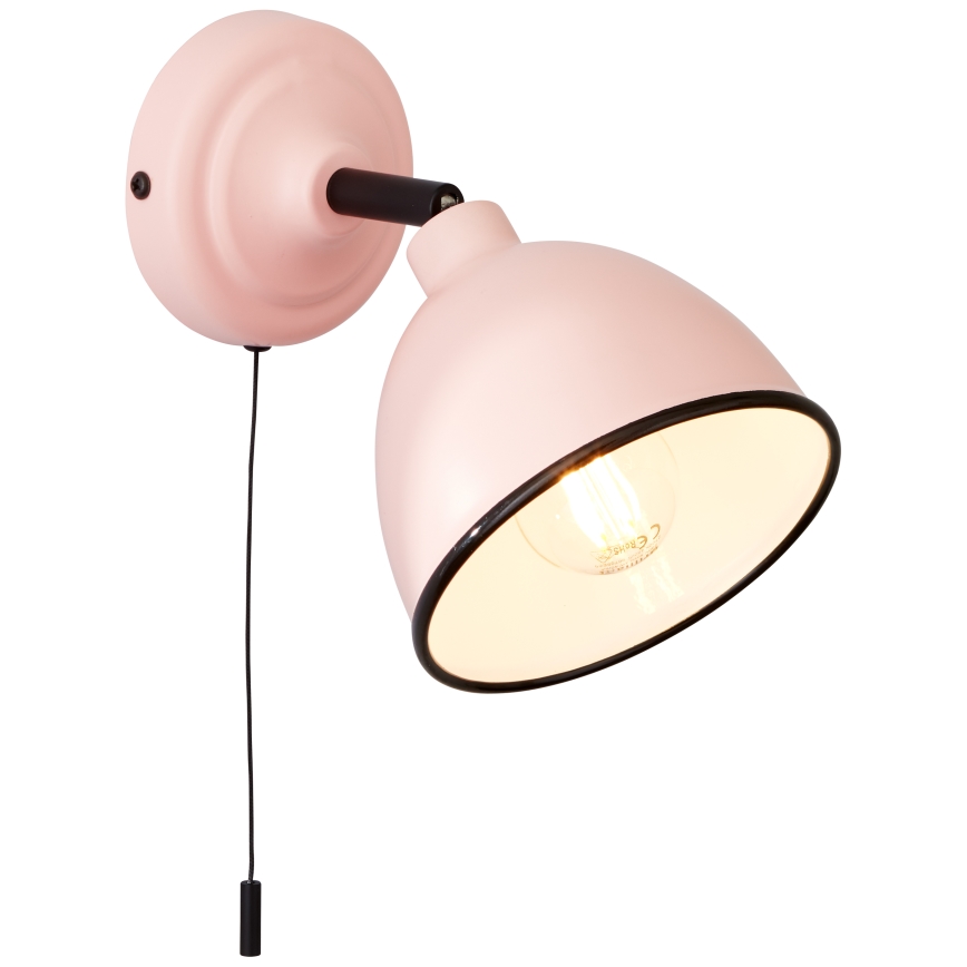 Brilliant - Faretto da parete TELIO 1xE14/28W/230V rosa