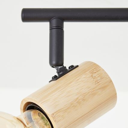 Brilliant - Faretto KERRY 3xE27/40W/230V nero/bambù