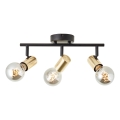 Brilliant - Faretto KERRY 3xE27/40W/230V nero/ottone