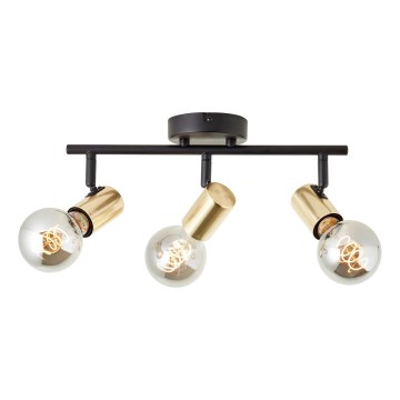Brilliant - Faretto KERRY 3xE27/40W/230V nero/ottone