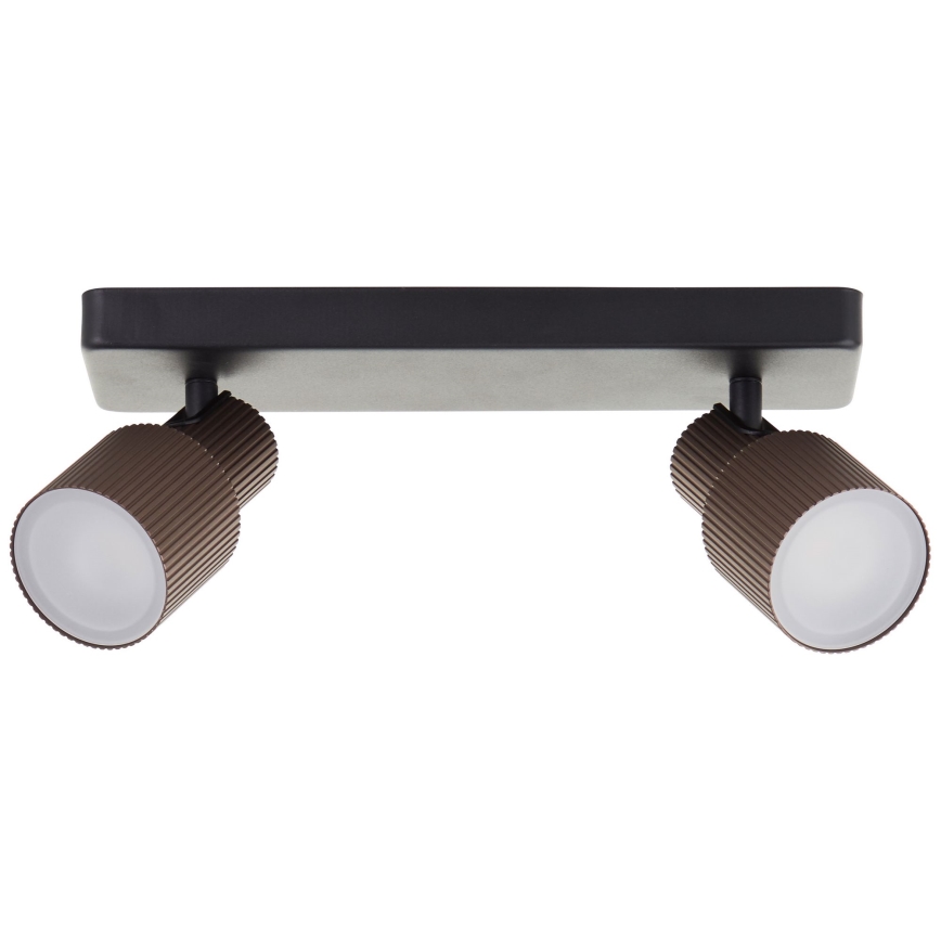 Brilliant - Faretto LED CADIZ 2xGU10/5W/230V bronzo