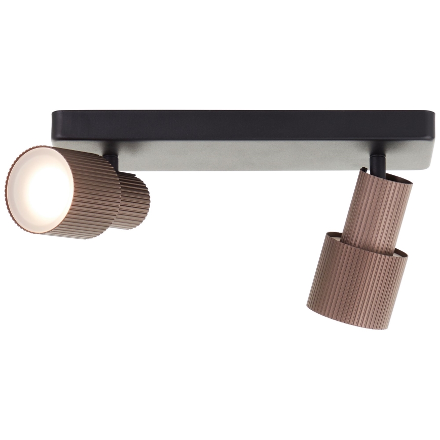 Brilliant - Faretto LED CADIZ 2xGU10/5W/230V bronzo