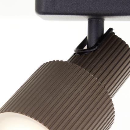 Brilliant - Faretto LED CADIZ 2xGU10/5W/230V bronzo