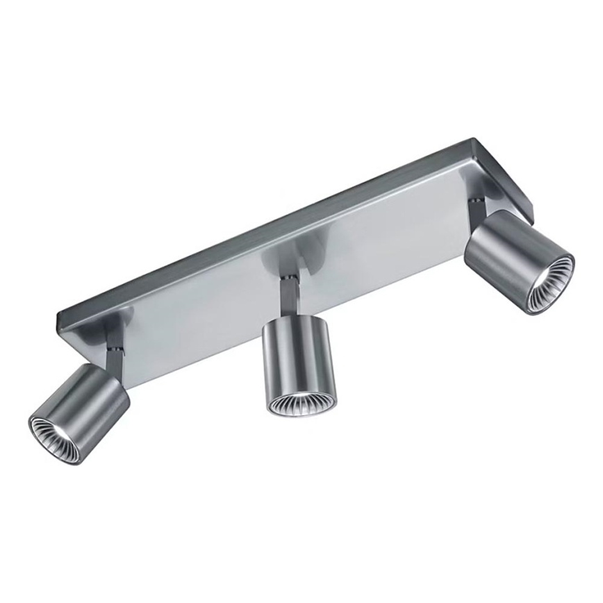 Brilliant - Faretto LED CAYMAN 3xLED/4,5W/230V 3000K cromo satinato