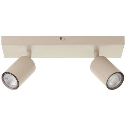 Brilliant - Faretto LED JELLO 2xGU10/5W/230V beige