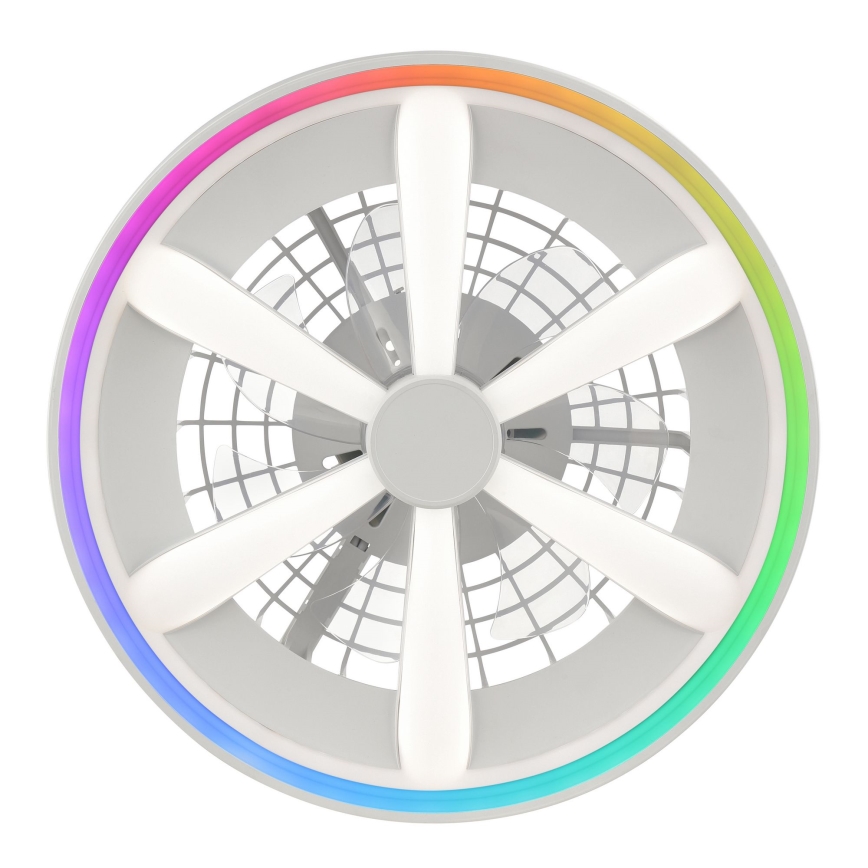 Brilliant - LED RGBW dimmbarer Deckenventilator mit Licht GAIANO LED/48W/230V 2700-6500K Weiß + Fernbedienung