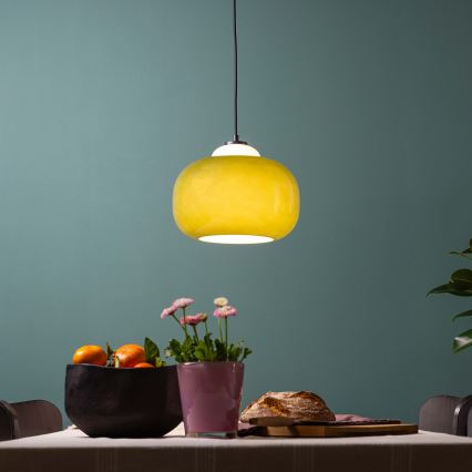 Brilliant - Lampada a sospensione su cavo BLOP 1xE27/60W/230V verde