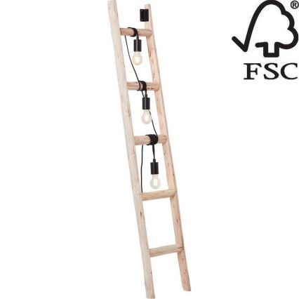 Brilliant - Lampada con piedistallo LADDER 3xE27/42W/230V - FSC certificato