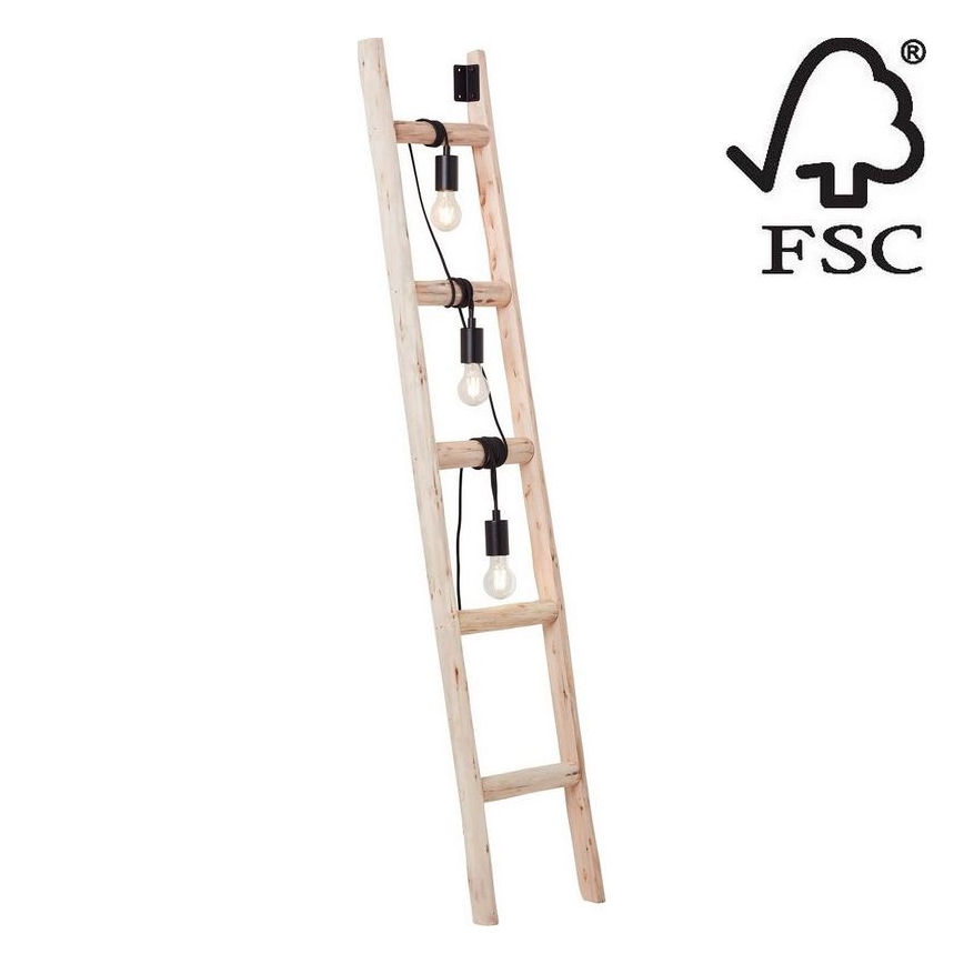 Brilliant - Lampada con piedistallo LADDER 3xE27/42W/230V - FSC certificato