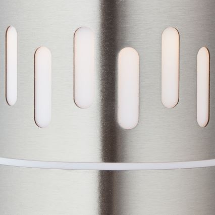 Brilliant - Lampada da esterno a LED con sensore LEIGH LED/0,9W/230V + 1xE27/11W 80 cm IP44 cromo lucido