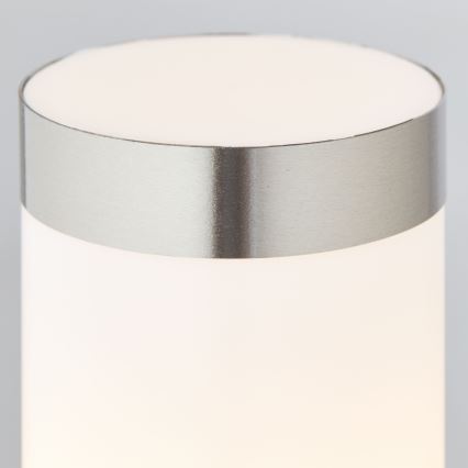 Brilliant - Lampada da esterno a LED con sensore LEIGH LED/0,9W/230V + 1xE27/11W 80 cm IP44 cromo lucido