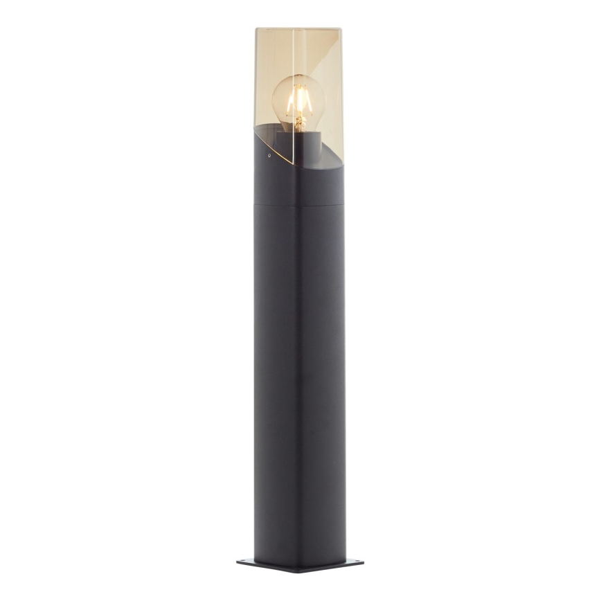 Brilliant - Lampada da esterno MINOU 1xE27/10W/230V 60 cm IP44 nero/fumé