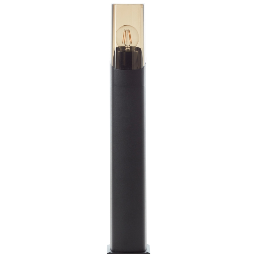 Brilliant - Lampada da esterno MINOU 1xE27/10W/230V 60 cm IP44 nero/fumé