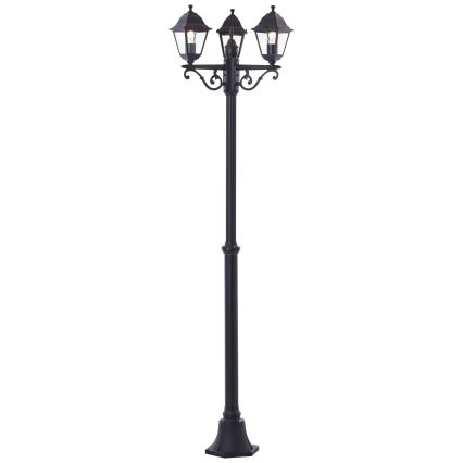 Brilliant - Lampada da esterno NISSIE 3xE27/60W/230V IP44 Nero