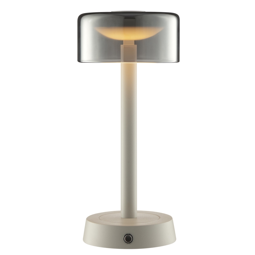 Brilliant - Lampada da tavolo da esterno ricaricabile dimmerabile con controllo touch RAZOR LED/2,5W/5V 2700K 2600 mAh IP44 grigia