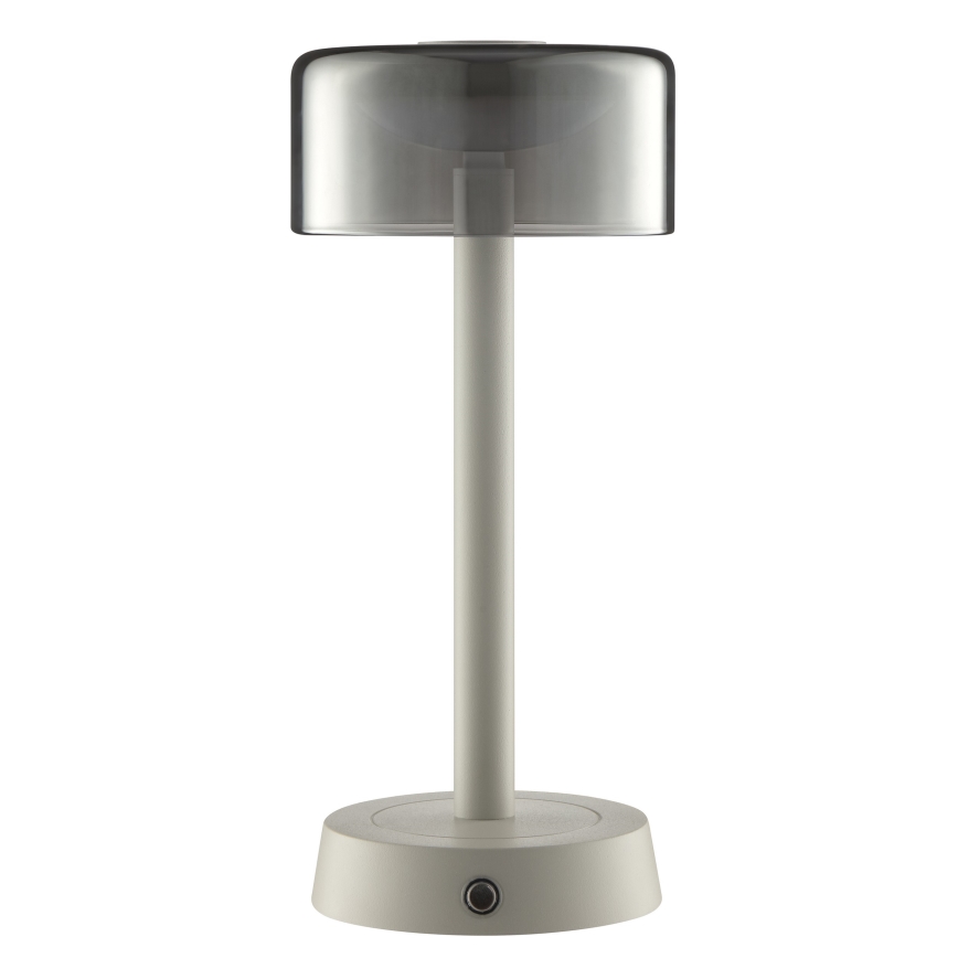 Brilliant - Lampada da tavolo da esterno ricaricabile dimmerabile con controllo touch RAZOR LED/2,5W/5V 2700K 2600 mAh IP44 grigia